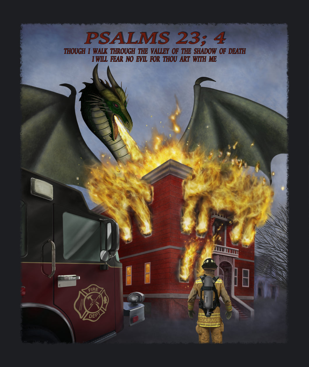 Blanket, Sherpa, Firefighter Psalms
